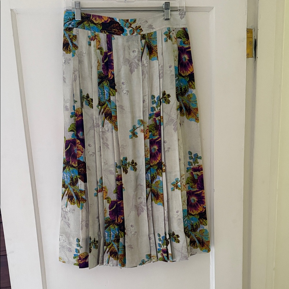 Tory Burch Floral Pleated Women's Skirt size 6